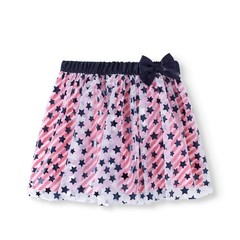 Way to Celebrate! NWT Girls 2T Patriotic Americana Stars & Stripes Tulle Skirt