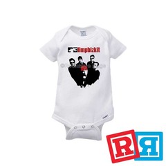 Limp Bizkit Gerber Baby Onesie® Cotton Unisex White Short Sleeve Bodysuit