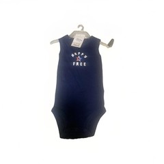 Old Navy “Happy & Free” Navy Blue Sleeveless One Piece 6-9M NWT