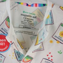 NEW Magnetic Me Adler Seeds Modal Magnetic Footie Baby Pajamas Sz 3-6M