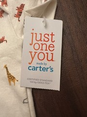 NEW- Carters Just One You Animals Baby Size 3 Months Bodysuit And Pants Set of 3