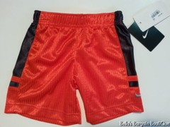 NIKE Shorts BOYS BASKETBALL Size 2T Orange Black NWT
