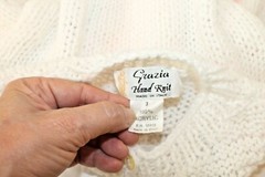 Grazia Chunky Cardigan Sweater Hand Knit Toddler Kids Made In Italy Size 2