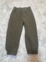 Garanimals Toddler Boys Size 3T Sweatpants Dark Green Banded Hem Cotton FLAWED