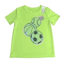 *JUMPING BEANS Sports Balls Breathable Short Sleeves Top Baby Boy Size 18m