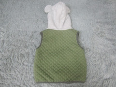 Mickey Mouse Jacket 4T Green Zip Up Hooded Vest