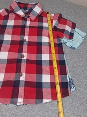 Carters 3 Piece Bundle Shorts And Button-down T-shirt Beach Plaid 18 Months 2T