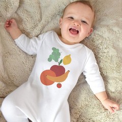 ‘Many Colourful Fruits ‘ Baby Romper Jumpsuits / Sleep suits (SS057098)