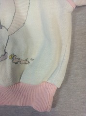 VTG 80s i ❤ U Pastel Pink Cat & Mouse Toddler Sweatshirt 24M ✨ Ultra Soft…