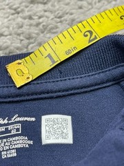Polo Ralph Lauren Baby Shortall Navy Blue Red Pony Size 3 months *READ*