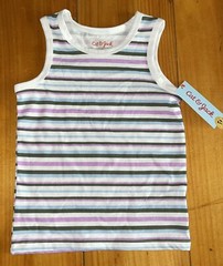 Cat & Jack Sleeveless Shirt Tank Top size 3T – Multicolor Stripes