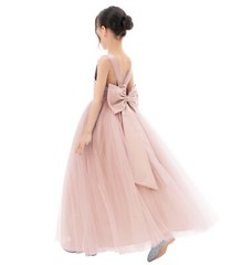 Open Back Flower Girl Dress Birthday Party Dresses Father Daughter Dance Dress