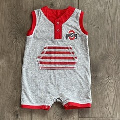 Team Athletics Ohio State Buckeyes 12m Baby Romper