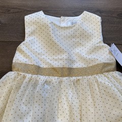 NEW WITH TAGS Carter’s Just One You 2 Piece Dress Glitter Polkadots Size 18 Mo