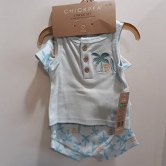 Chickpea 3pc Summer Set 0/3 mo Daddy’s Beach Bud